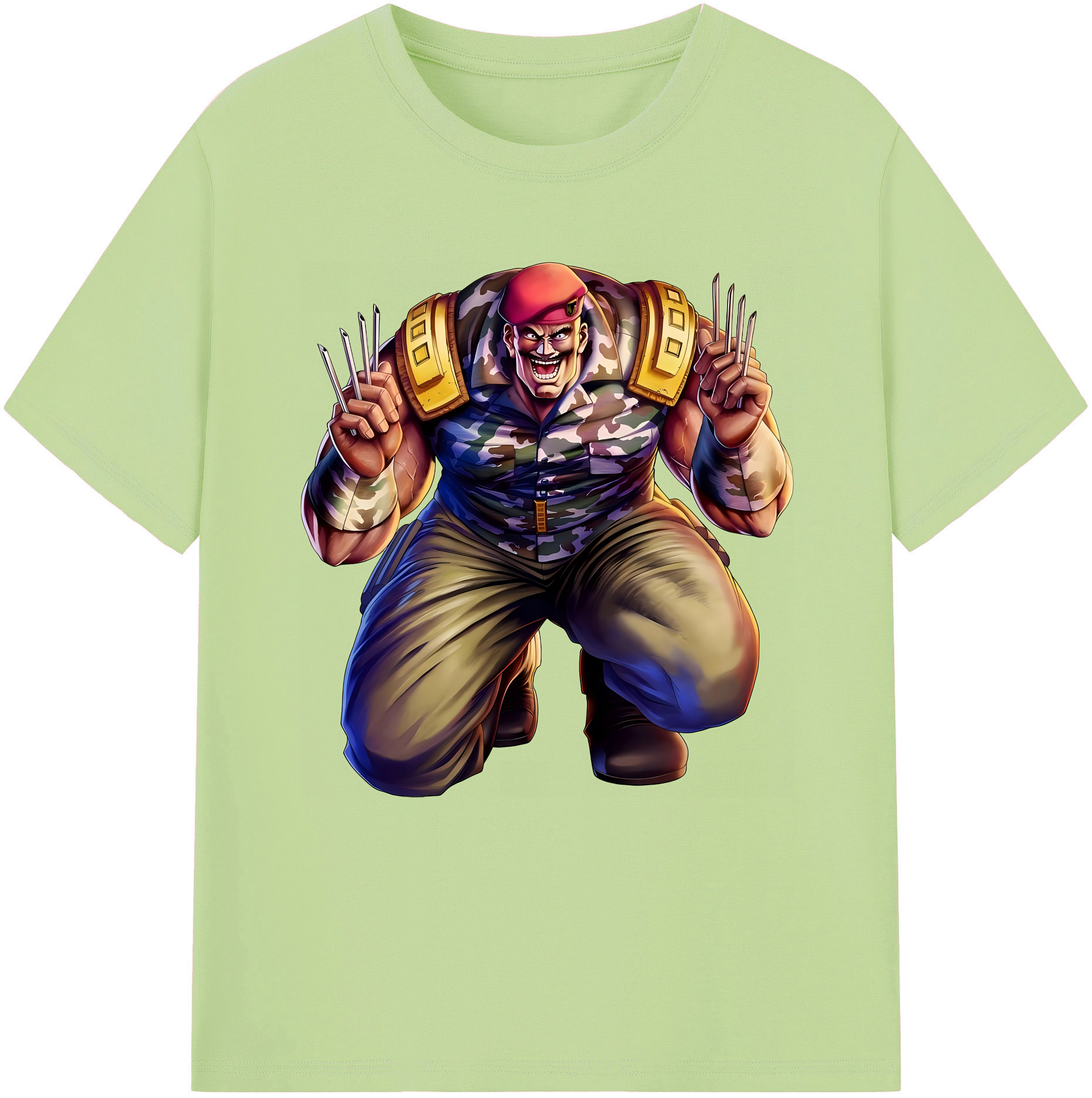 （画像用） 北斗の拳 Fist of the North Star 綿100％半袖Tシャツ（フロントプリント）